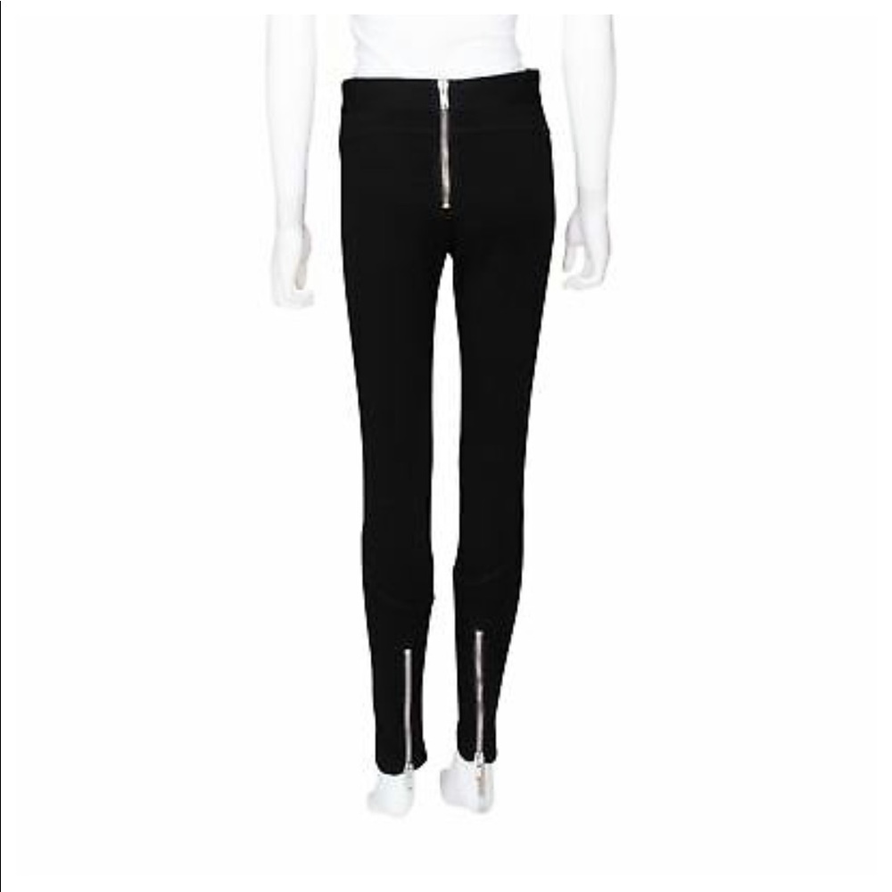 Givenchy Black Leggings with Exposed Zipper -XS